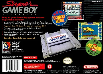 Super Game Boy (Japan) box cover back